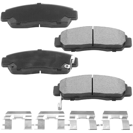 Motorbymotor MotorbyMotor Front Ceramic Brake Pads w/Hardware Kits D465(4Pack) BPD465